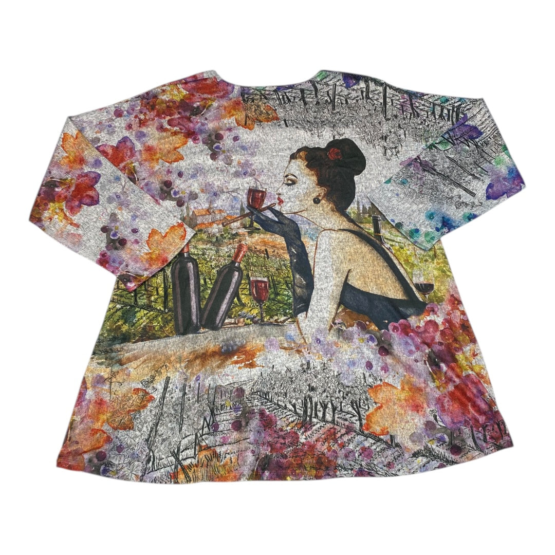 Top 3/4 Sleeve By Cmc In Multi, Size:S