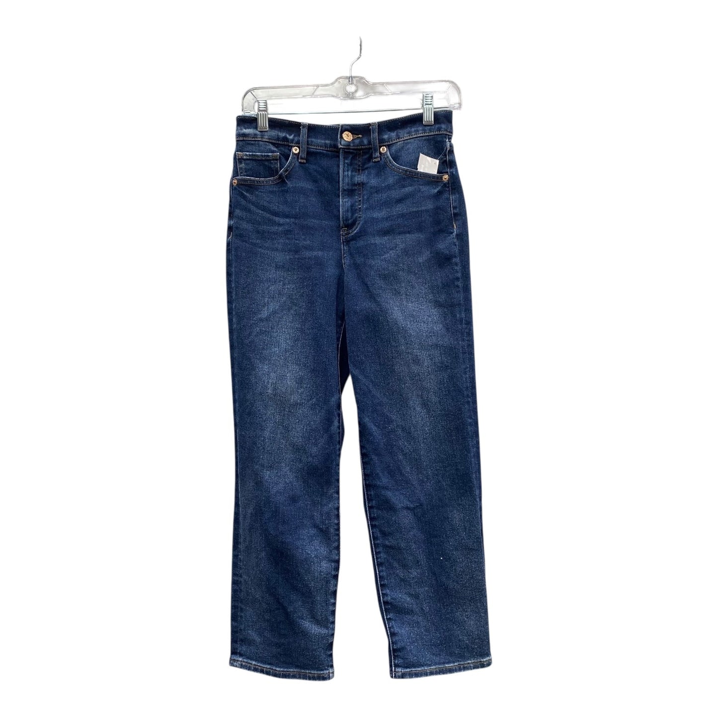 Jeans Straight By Express In Blue Denim, Size:0