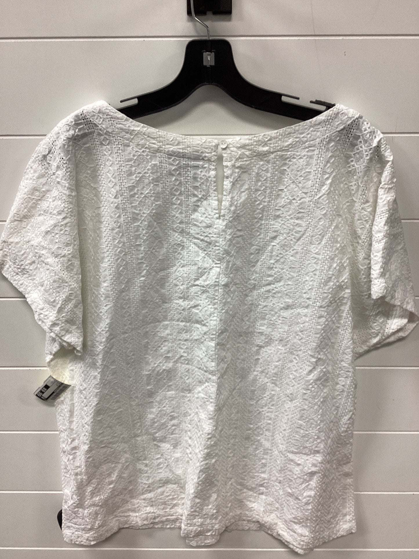 Top Ss By Liz Claiborne In White, Size:Xl