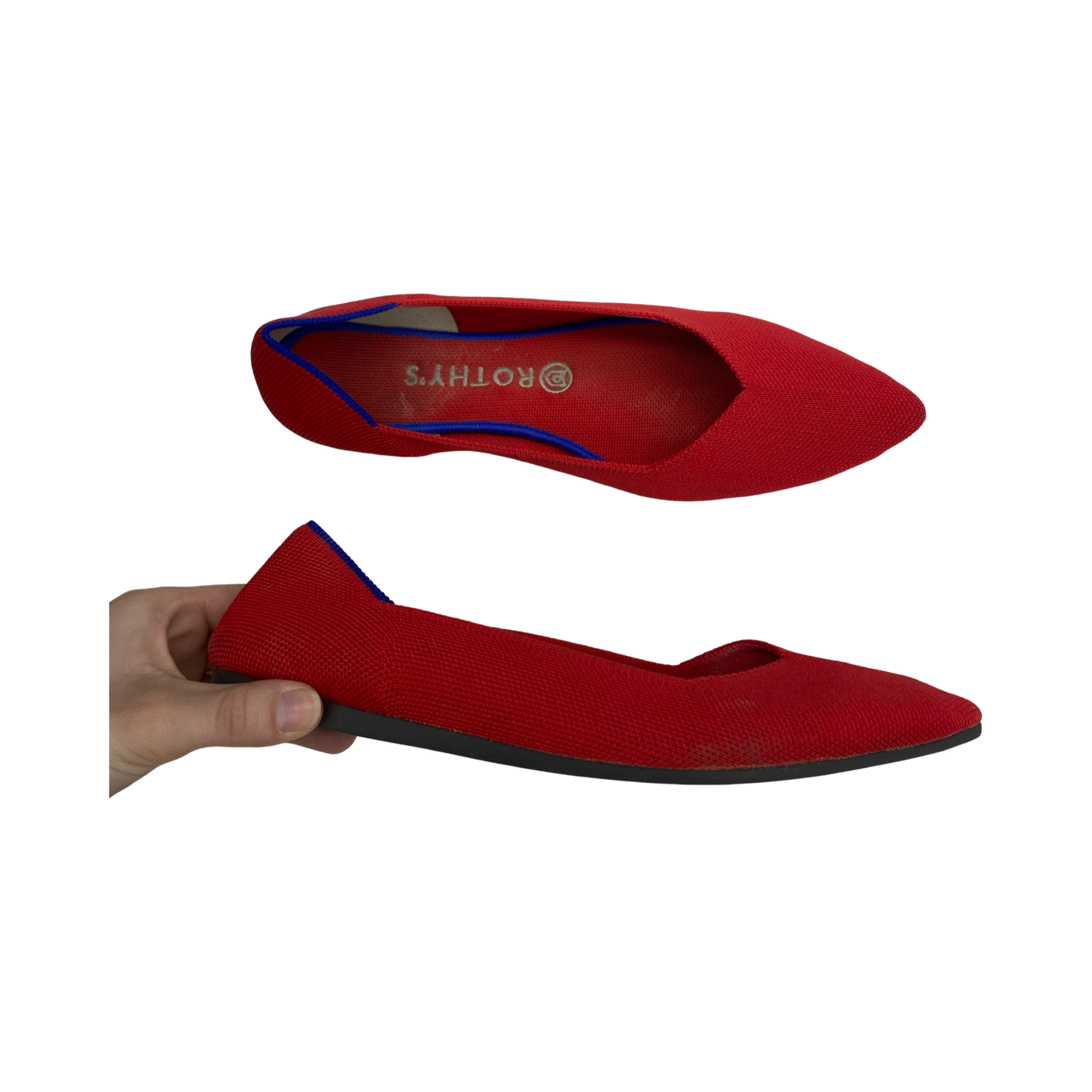 Shoes Flats By Rothys In Red, Size:10.5