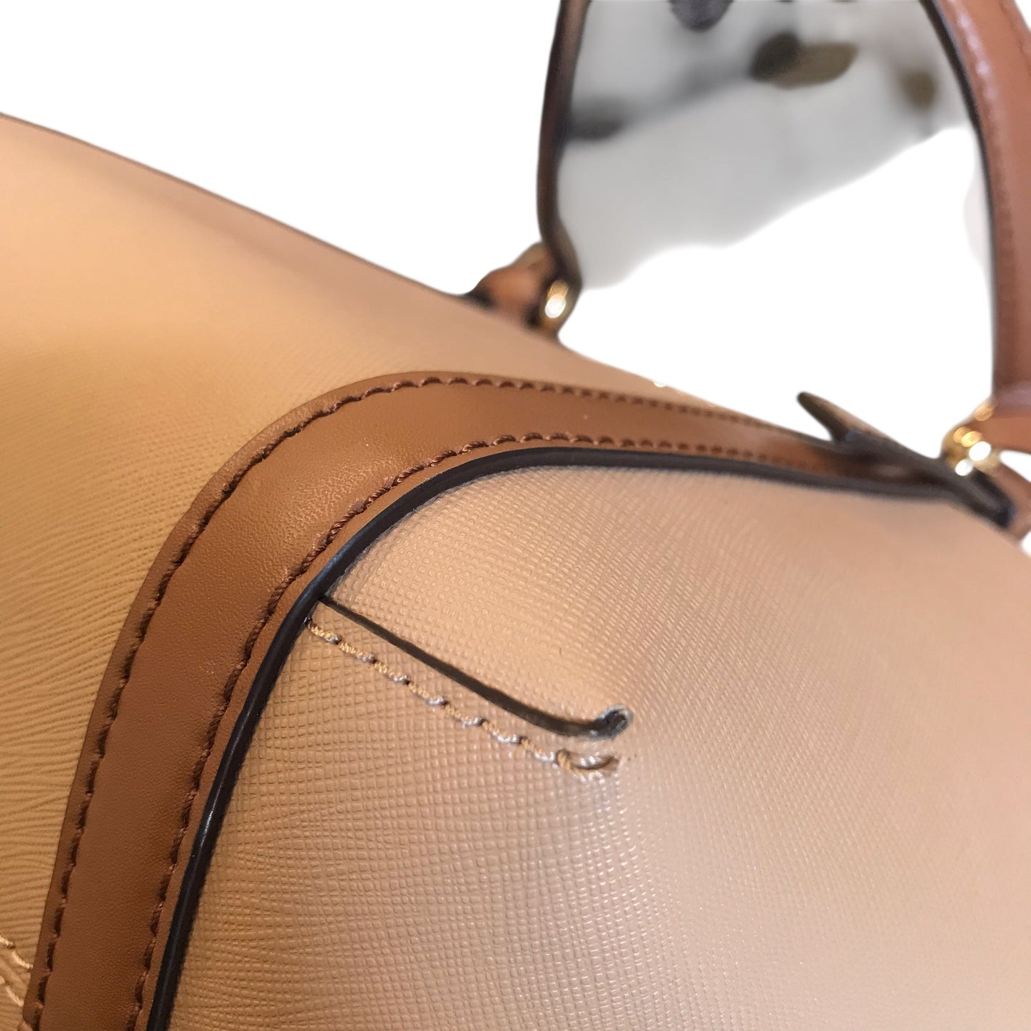 Handbag Designer By Michael Kors In Tan, Size:Medium