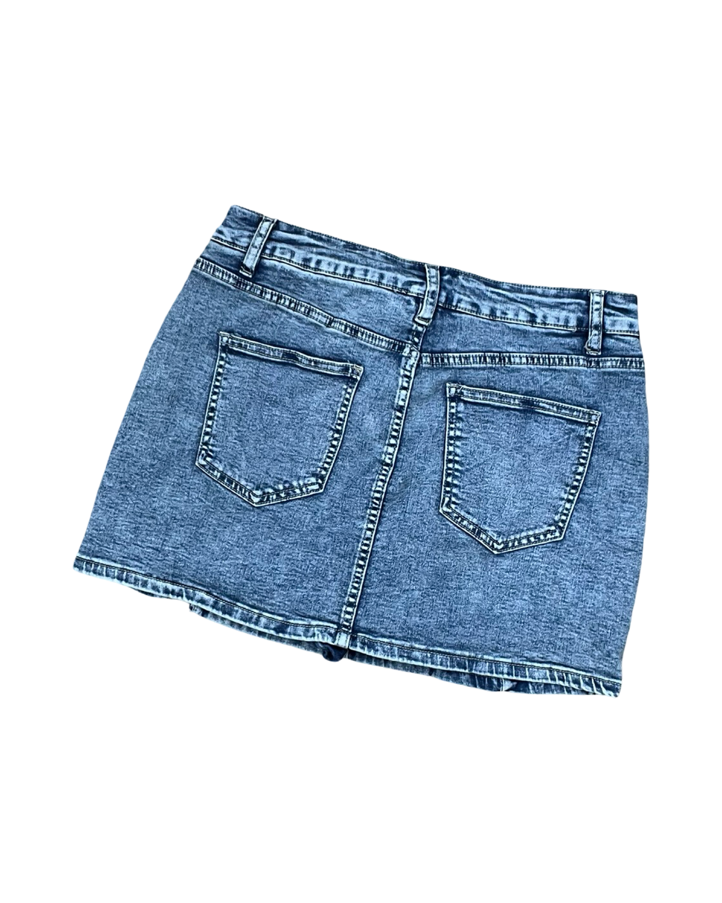 Skort By Clothes Mentor In Blue Denim, Size:M