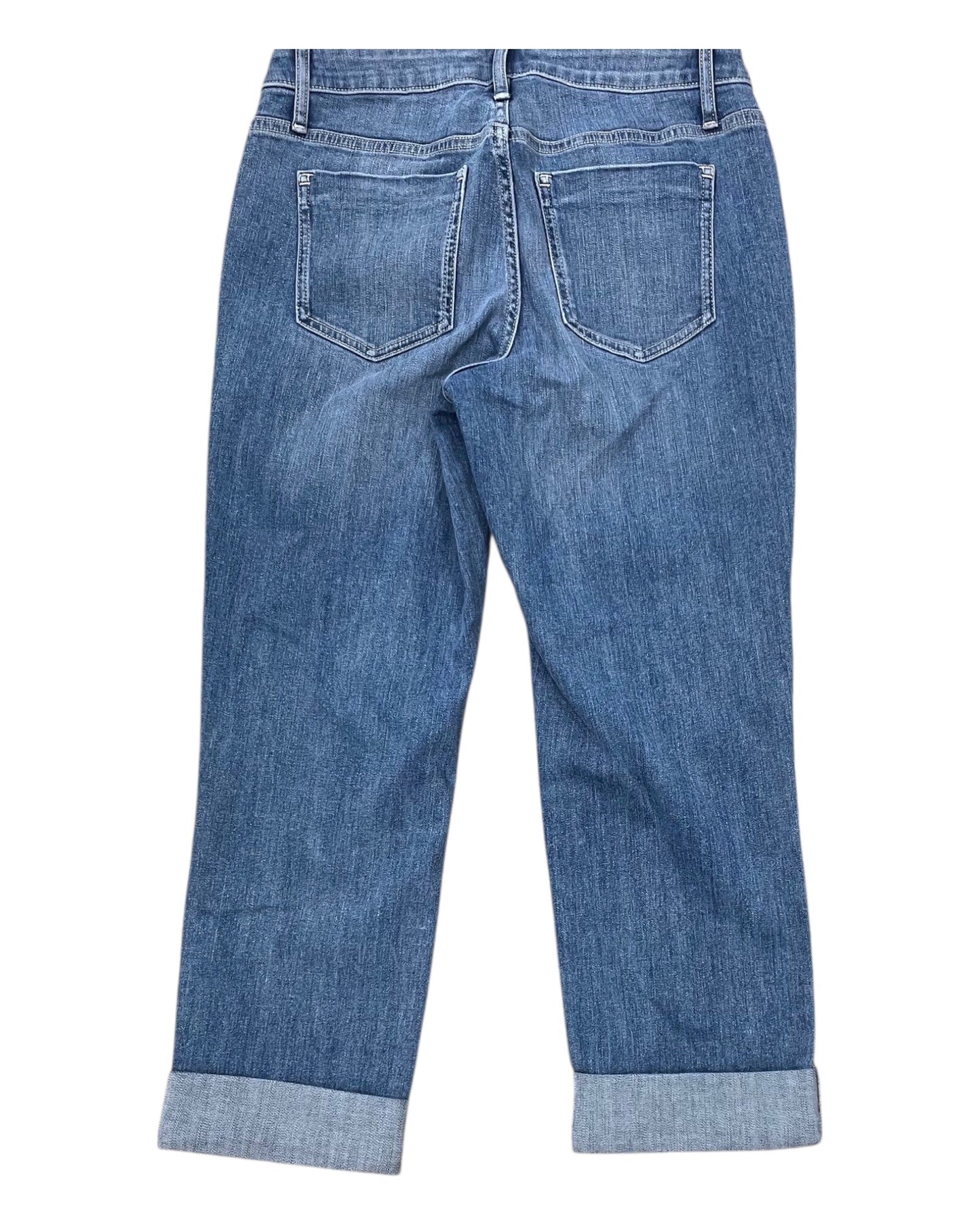 Jeans Cropped By Simply Vera In Blue Denim, Size:4