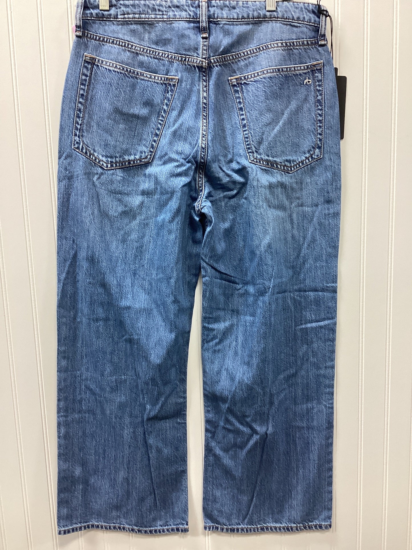Jeans Wide Leg By Rag And Bone In Blue Denim, Size:6