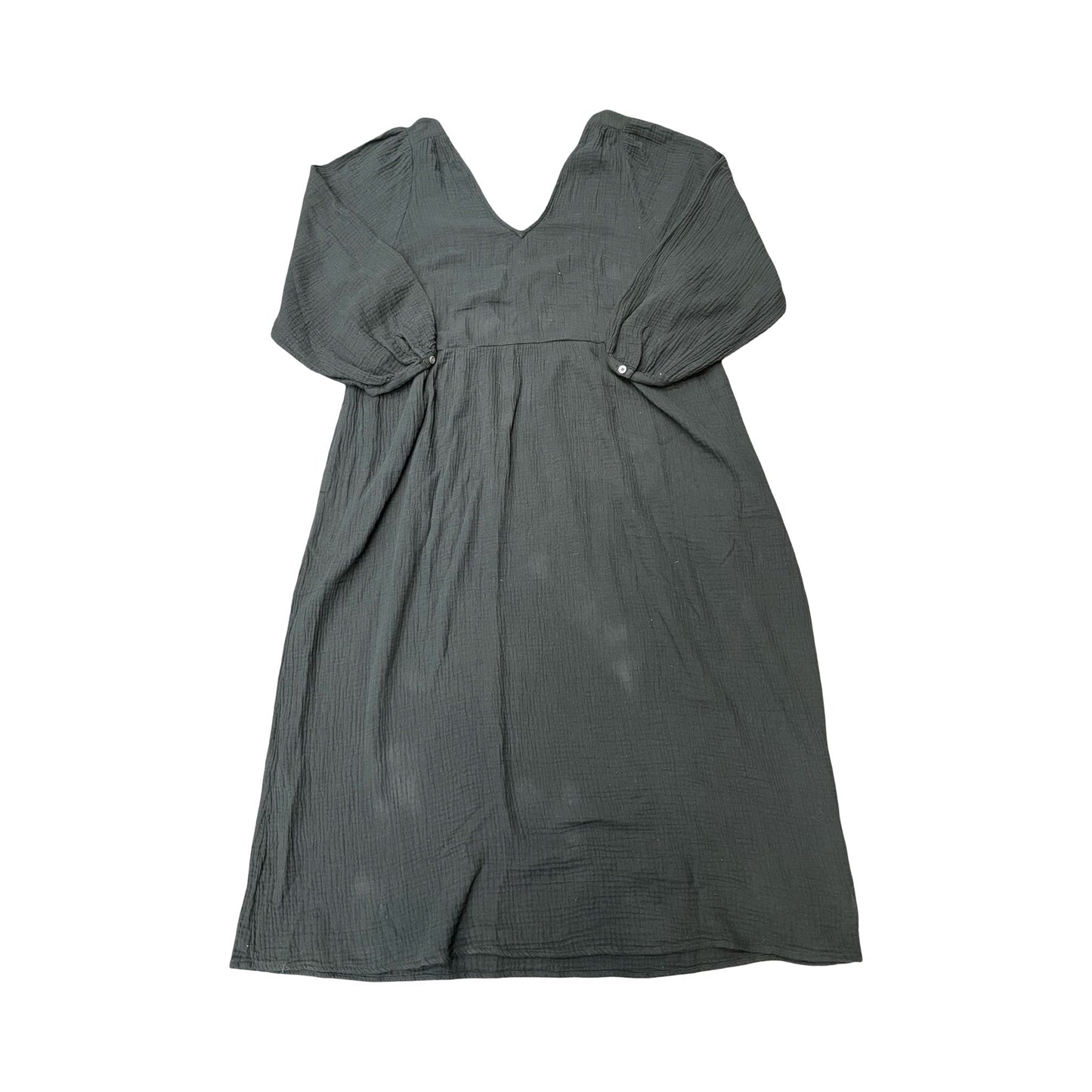 Dress Casual Midi By Madewell In Black, Size:Xl