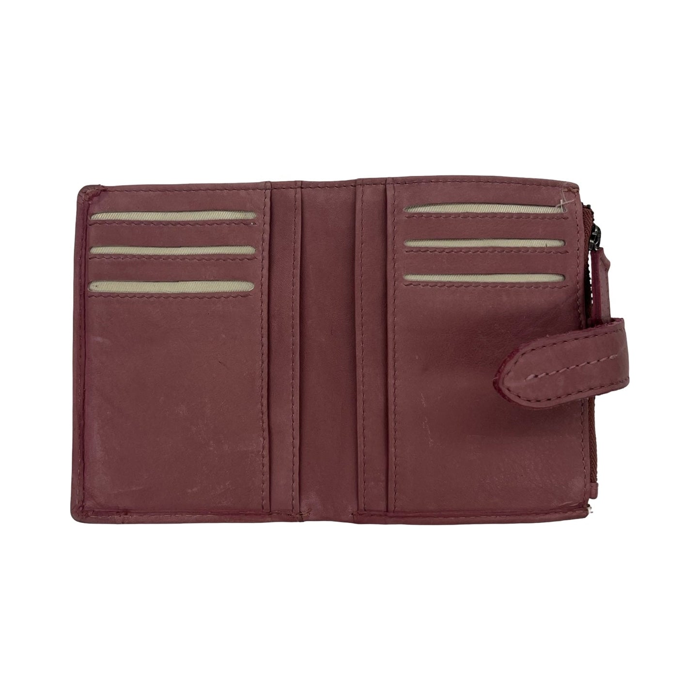 Wallet Leather By Clothes Mentor In Pink, Size:Small