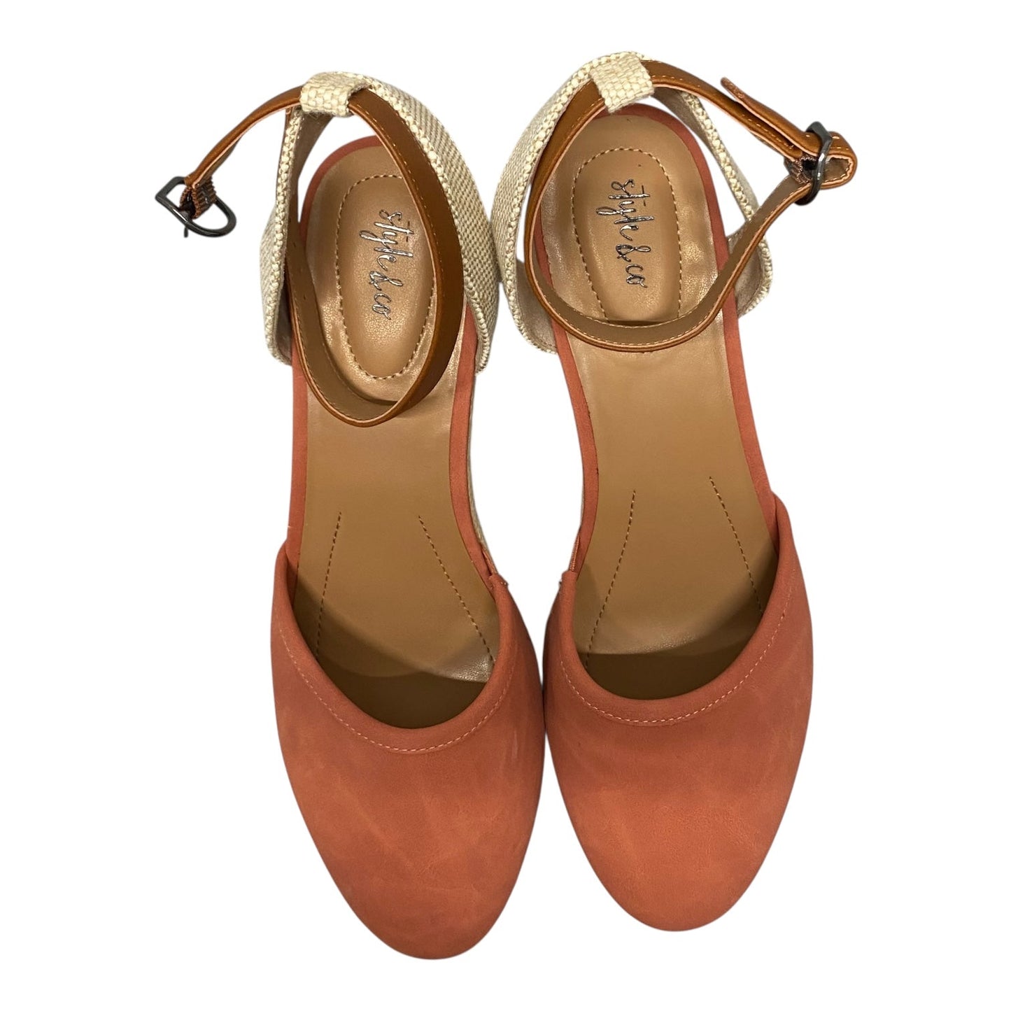 Shoes Heels Wedge By Style And Company In Pink, Size:10