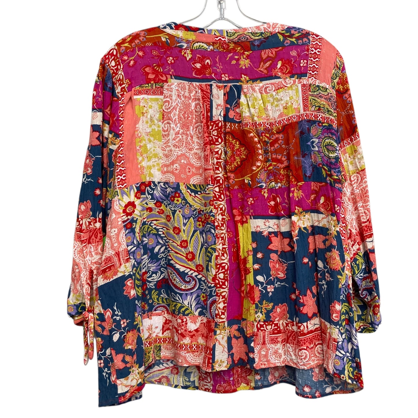 Top 3/4 Sleeve By Jones And Co In Multi, Size:2X