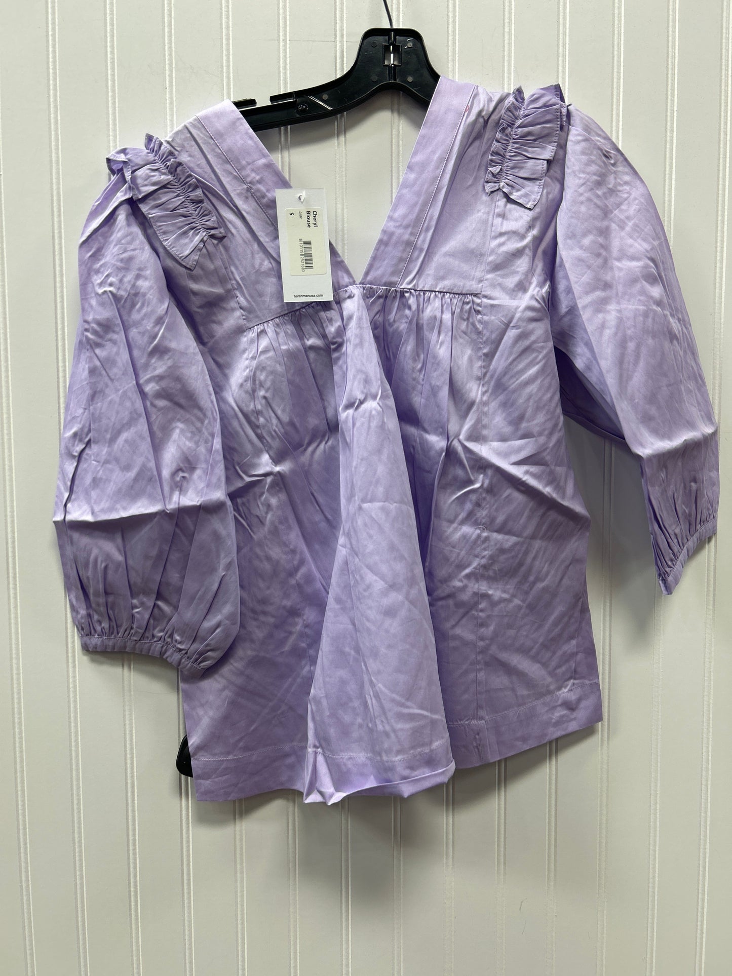 Blouse Ls By Cmc In Purple, Size:S NWT