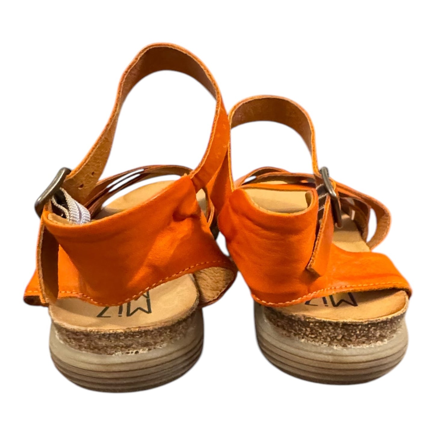 Sandals Flats By Miz Mooz In Orange, Size:8.5