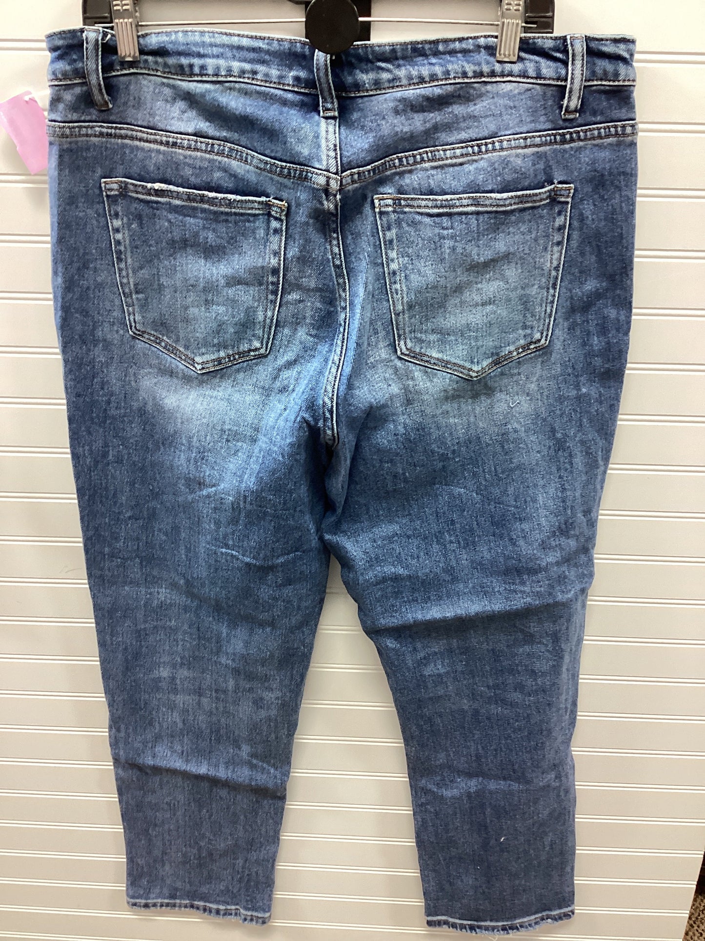 Jeans Straight By Vervet In Blue Denim, Size:12