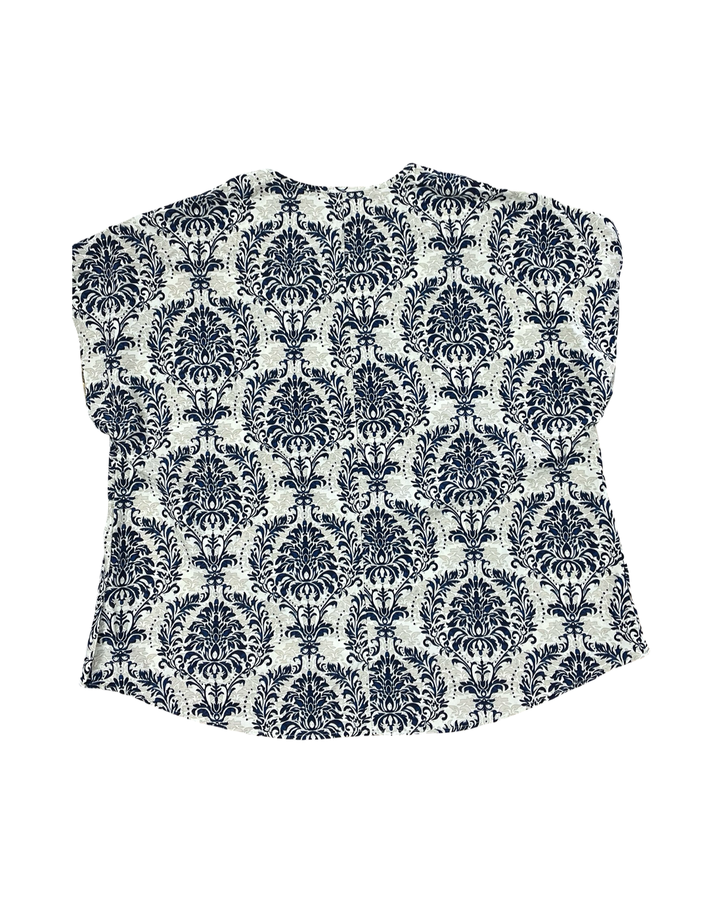 Top Ss By Clothes Mentor In Blue & Tan, Size:4X