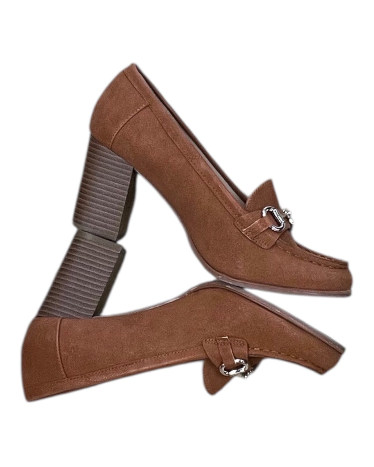 Shoes Heels Block By Jones New York In Tan, Size:7