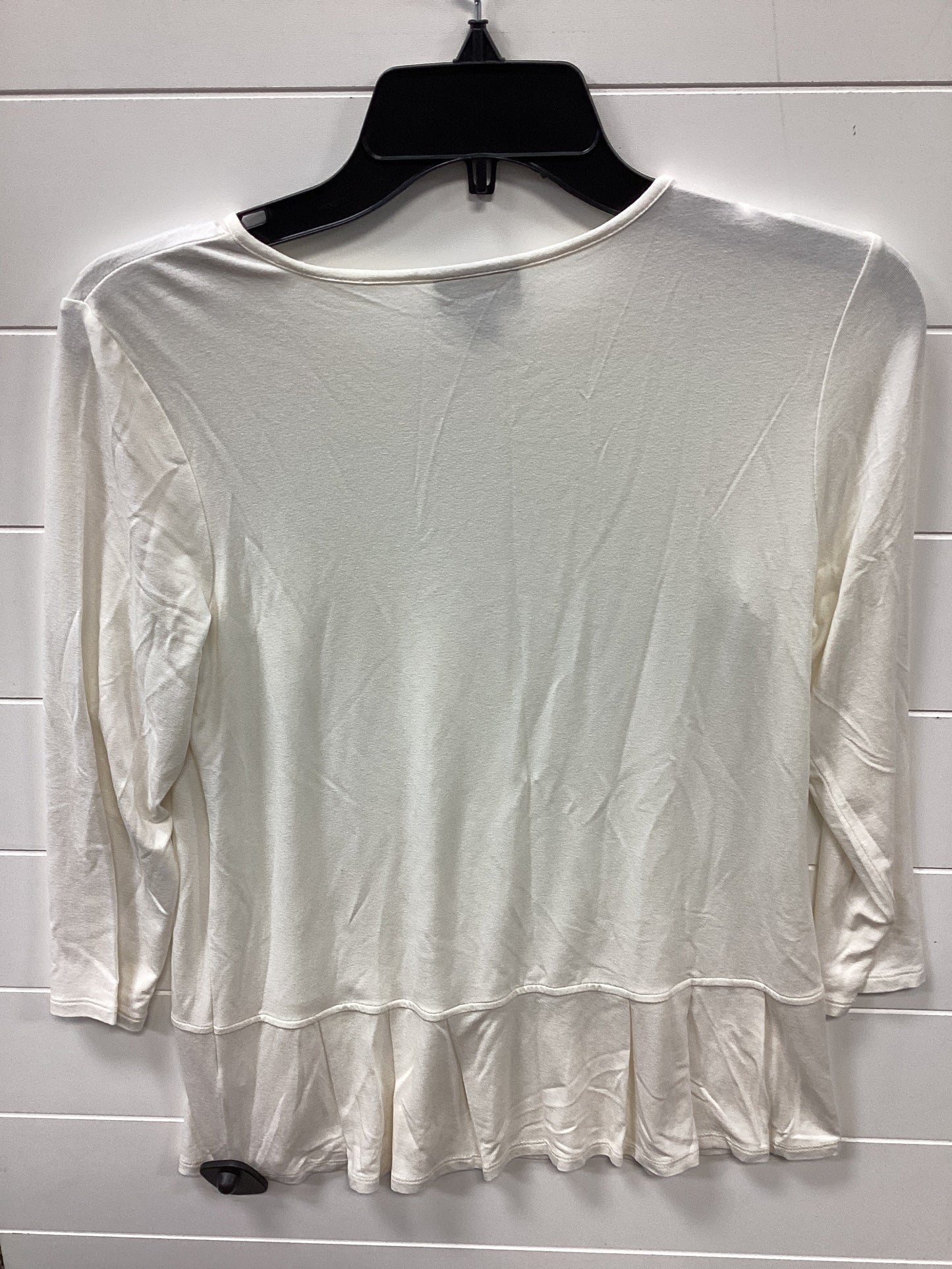 Top Ls Basic By J. Jill In Cream, Size:Xs