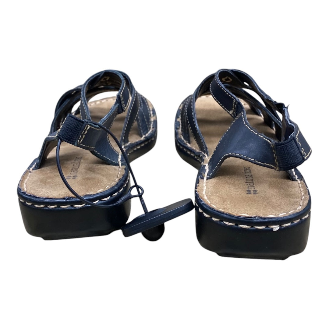 Sandals Flats By Naturalizer In Black & Brown, Size:8.5