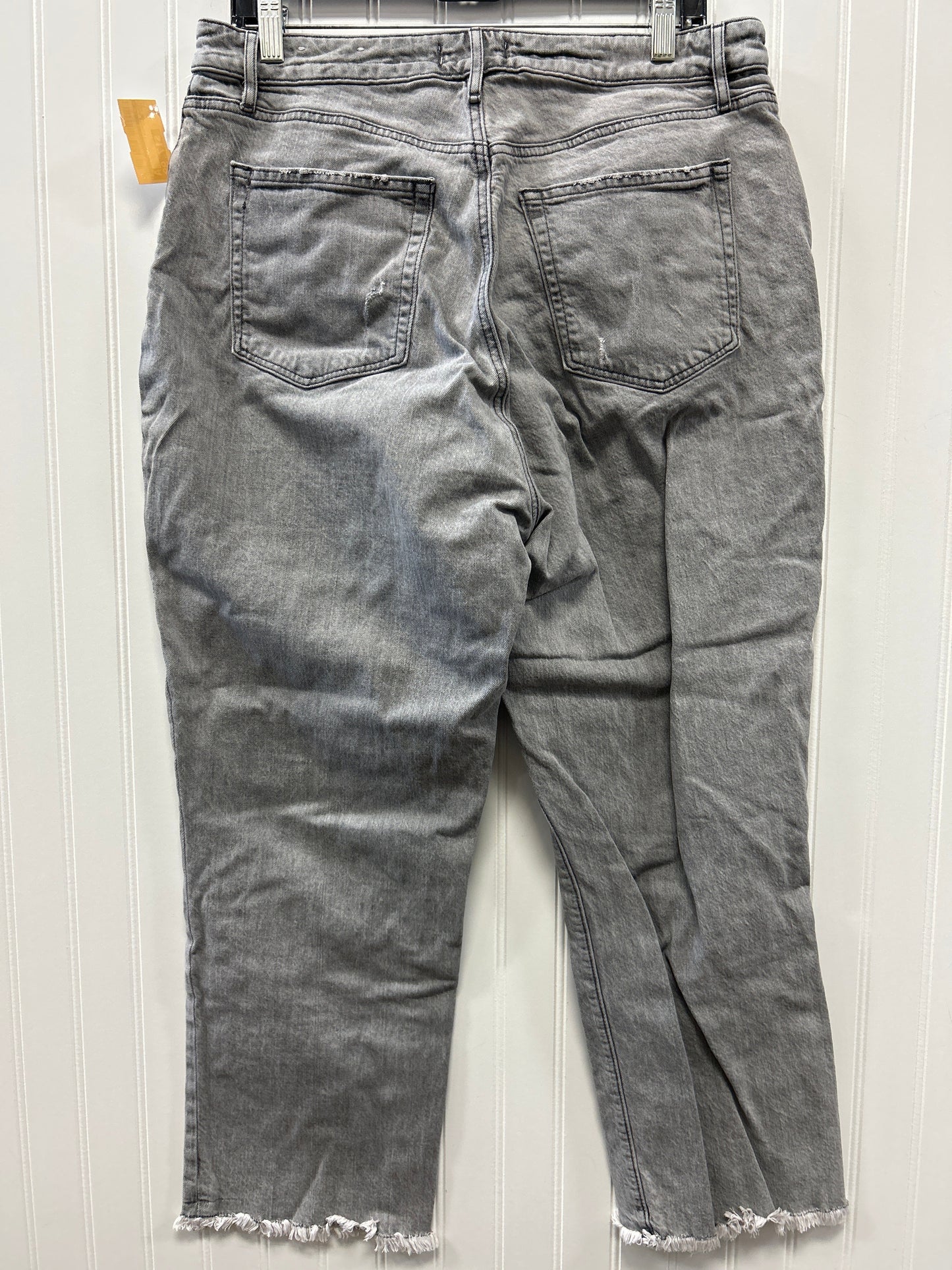 Jeans Straight By Loft In Grey Denim, Size:12