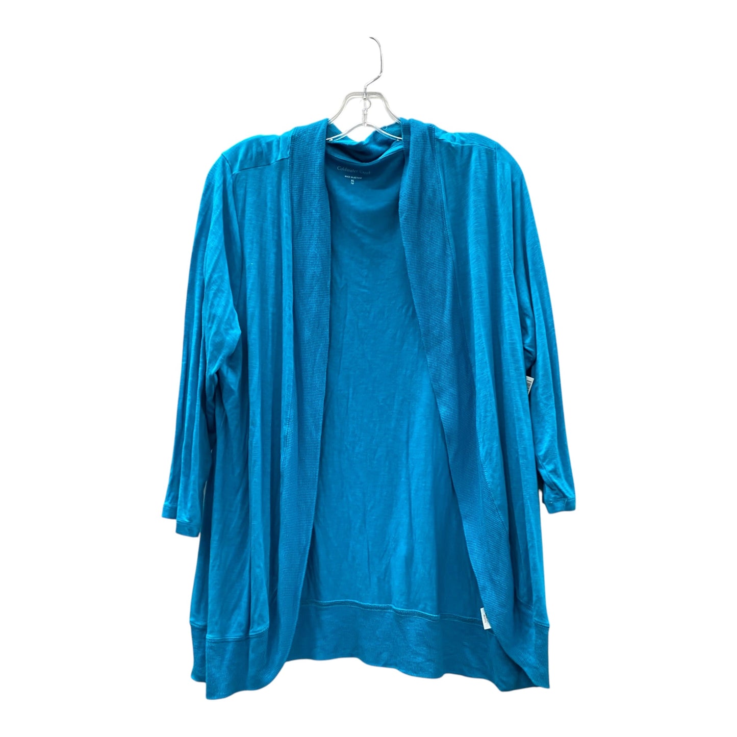 Cardigan By Coldwater Creek In Aqua, Size:Xl