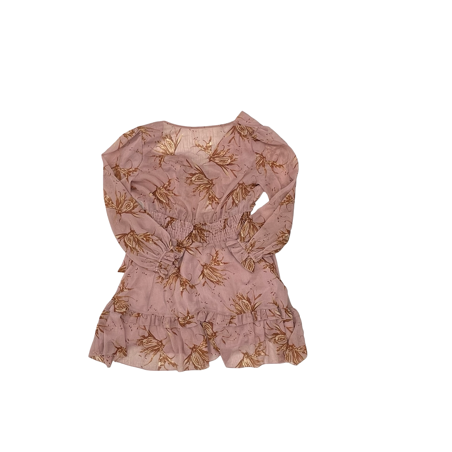 Dress Party Midi By Cmf In Brown & Pink, Size:Xl