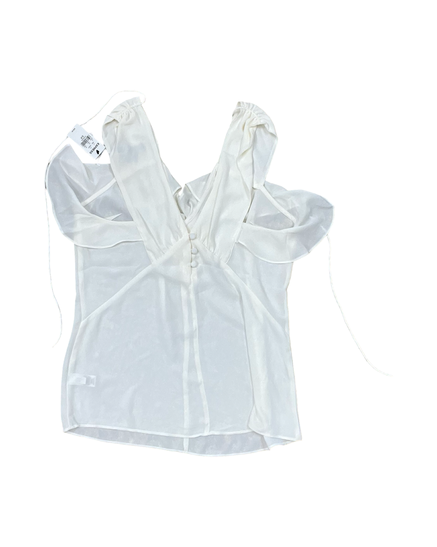 Top Sleeveless By Express In Cream, Size:S