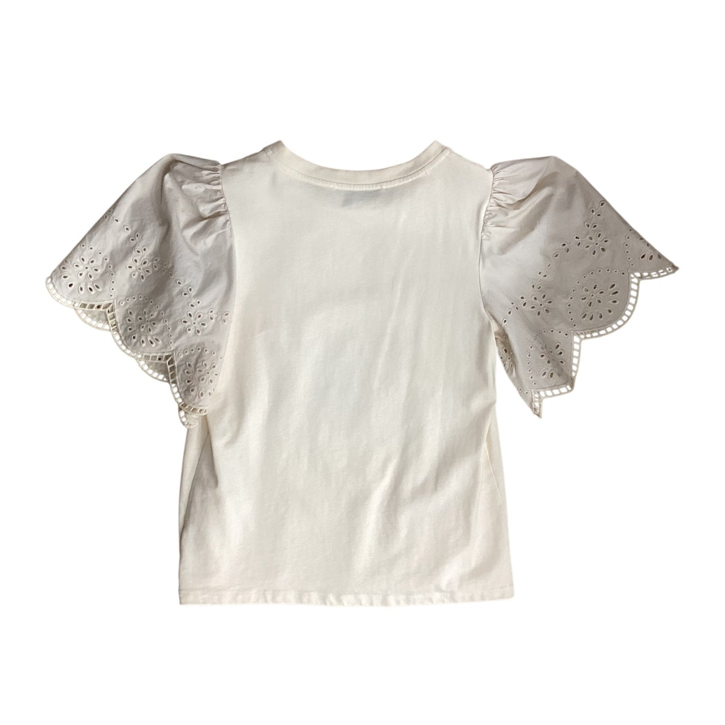 Top Ss By English Factory In Cream, Size:Xs