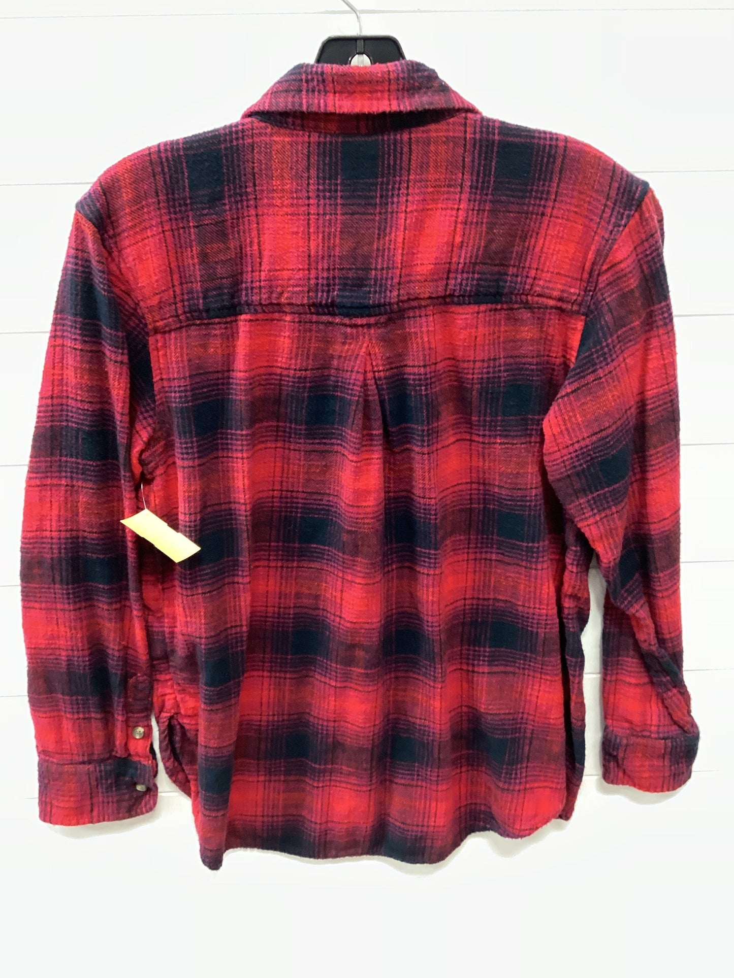 Top Ls By American Eagle In Black & Red, Size:Xs