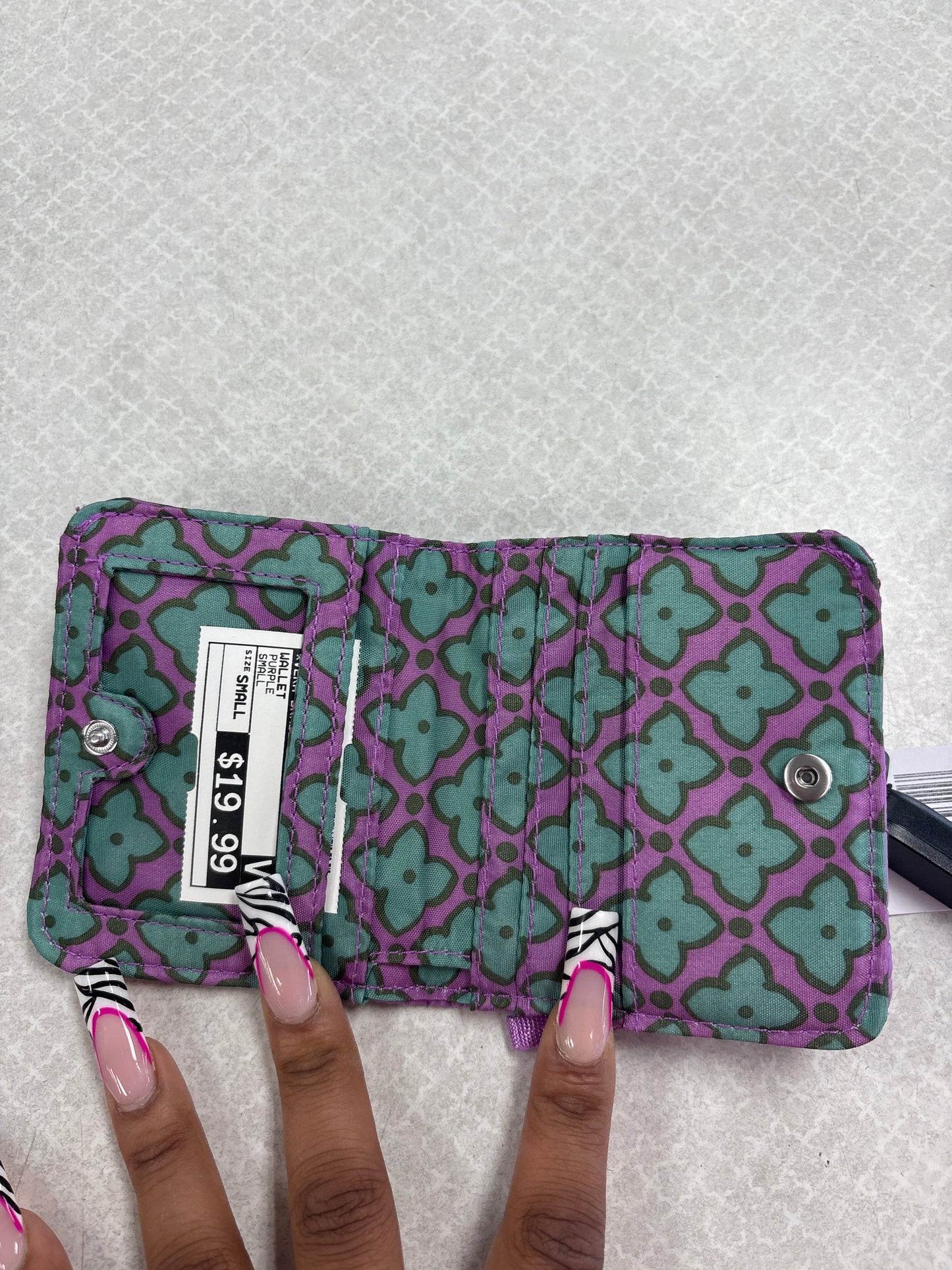 Wallet By Vera Bradley In Purple, Size:Small