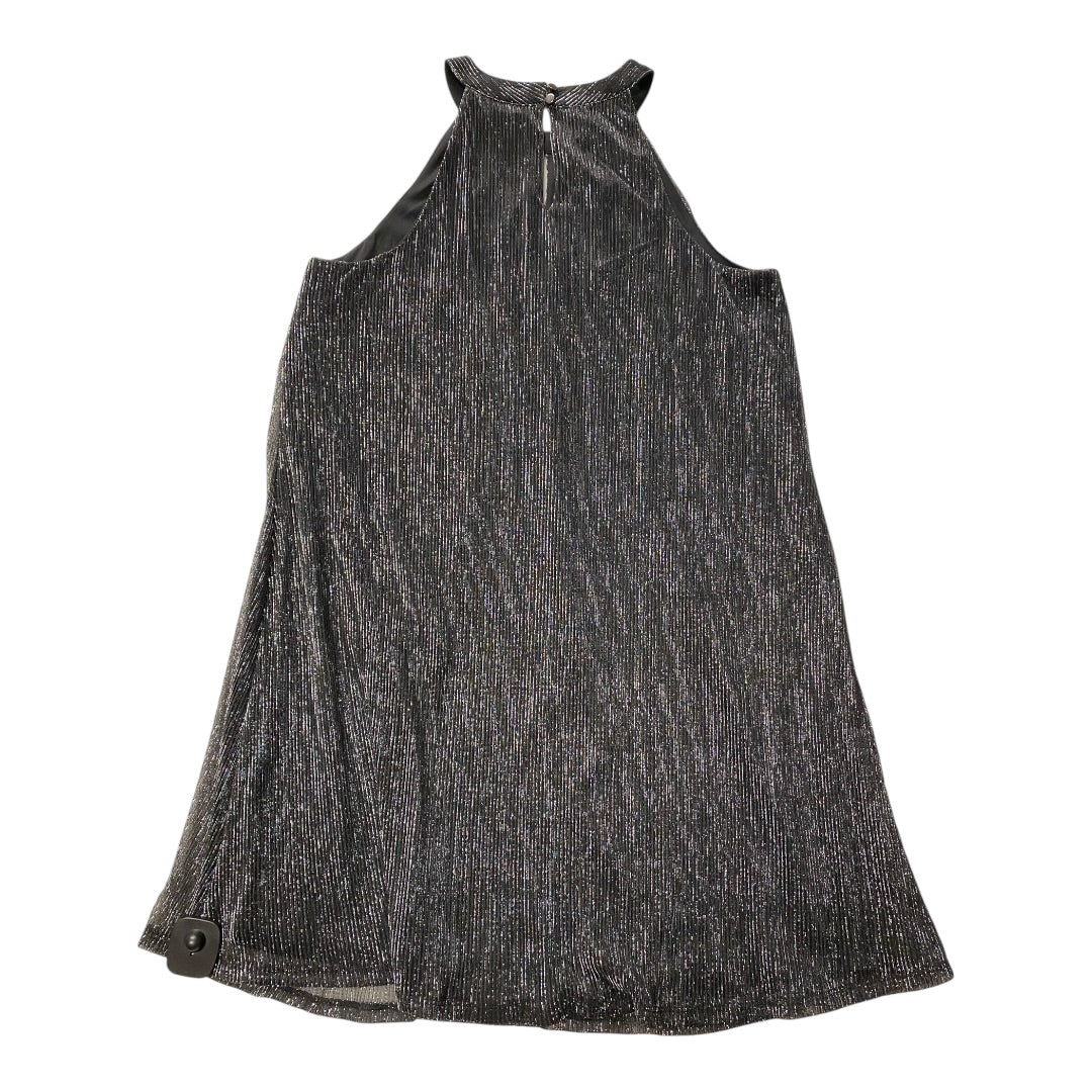 Dress Casual Midi By Nine West In Black & Silver, Size:M