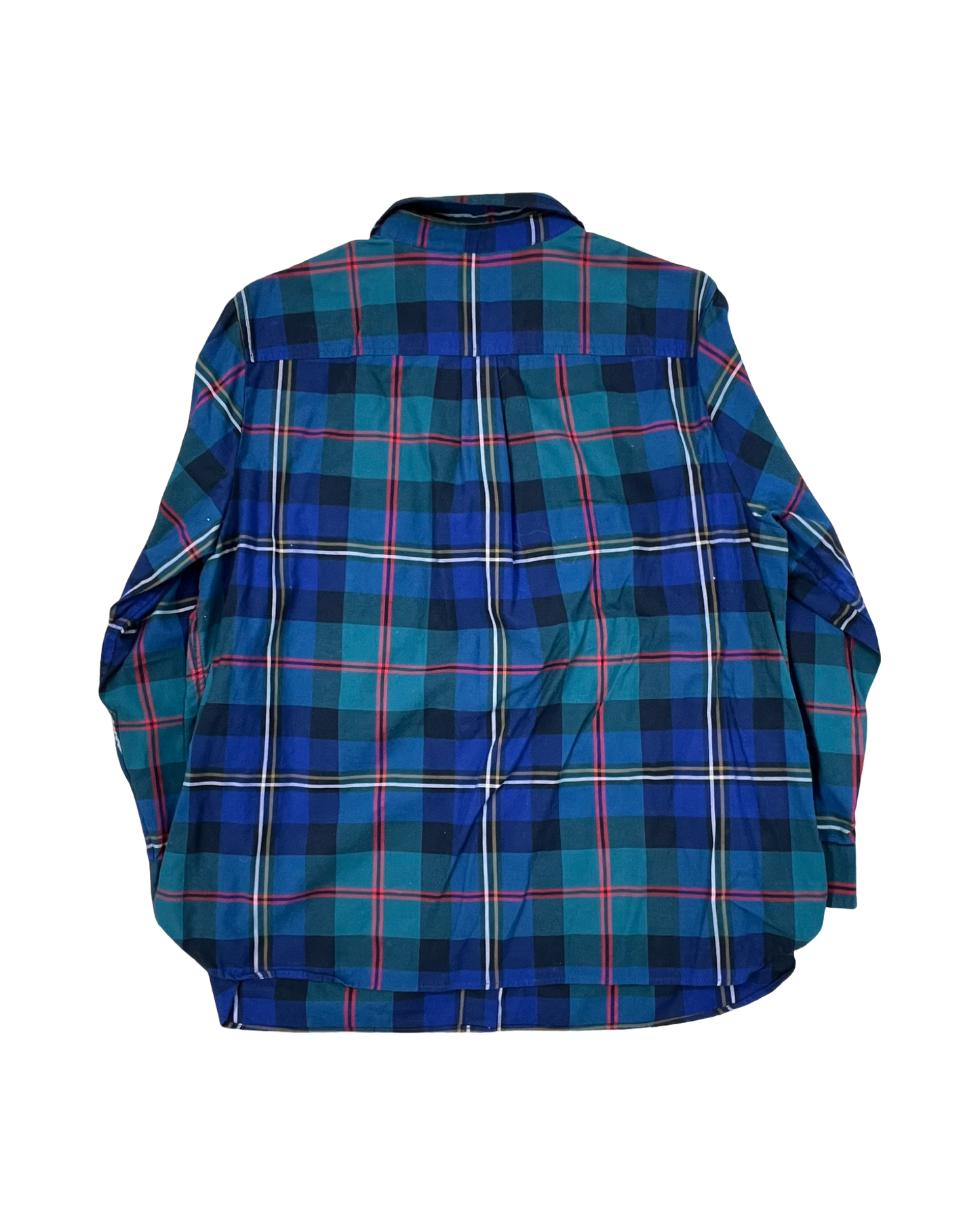 Blouse Ls By Talbots In Blue, Size:2X