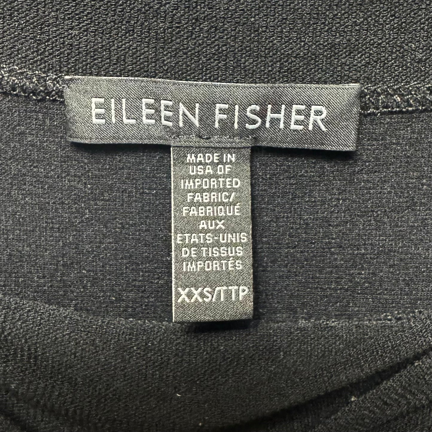 Dress Casual Short By Eileen Fisher In Black, Size: Xxs