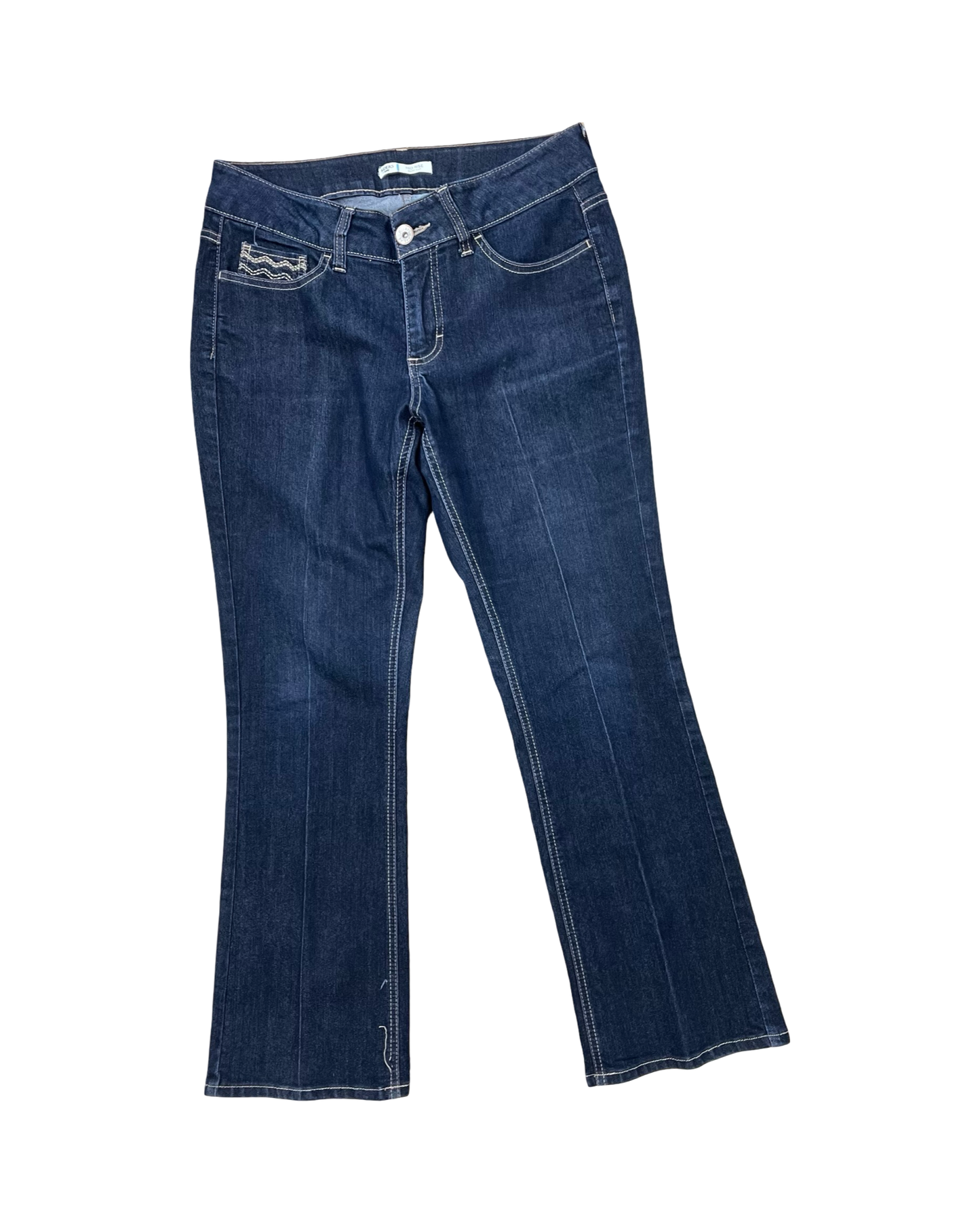 Jeans Boot Cut By Lee In Blue Denim, Size:10P