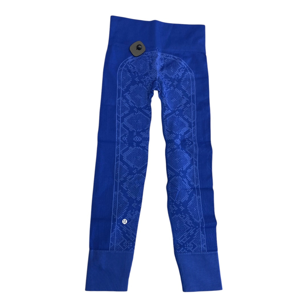 Athletic Capris By Lululemon In Blue, Size:4