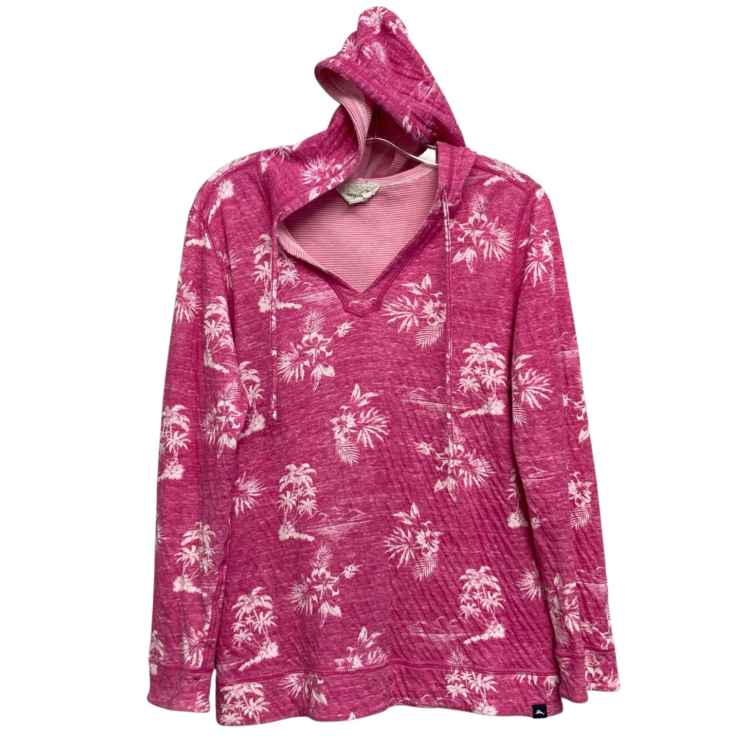 Athletic Top Ls Hoodie By Tommy Bahama In Pink, Size:M