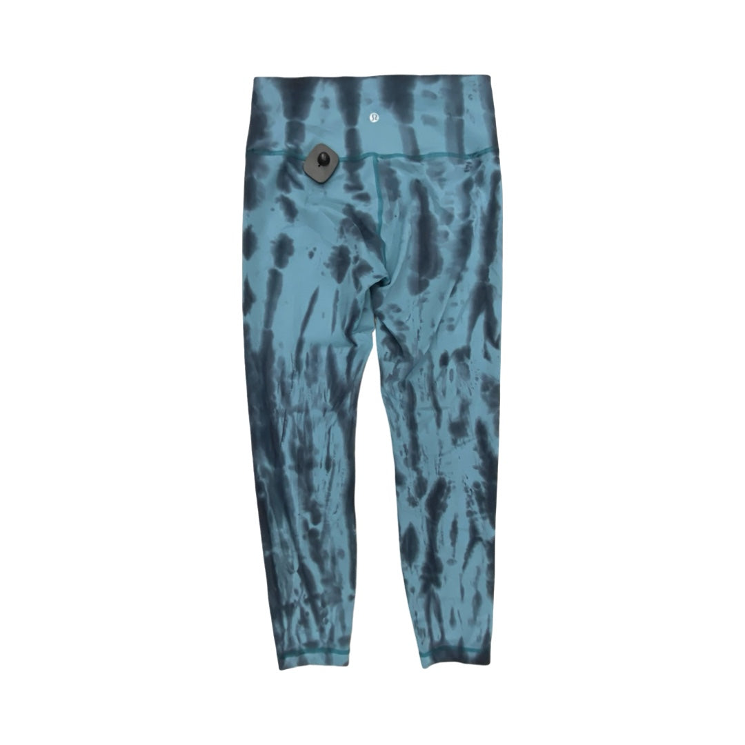 Athletic Leggings By Lululemon In Blue, Size:8