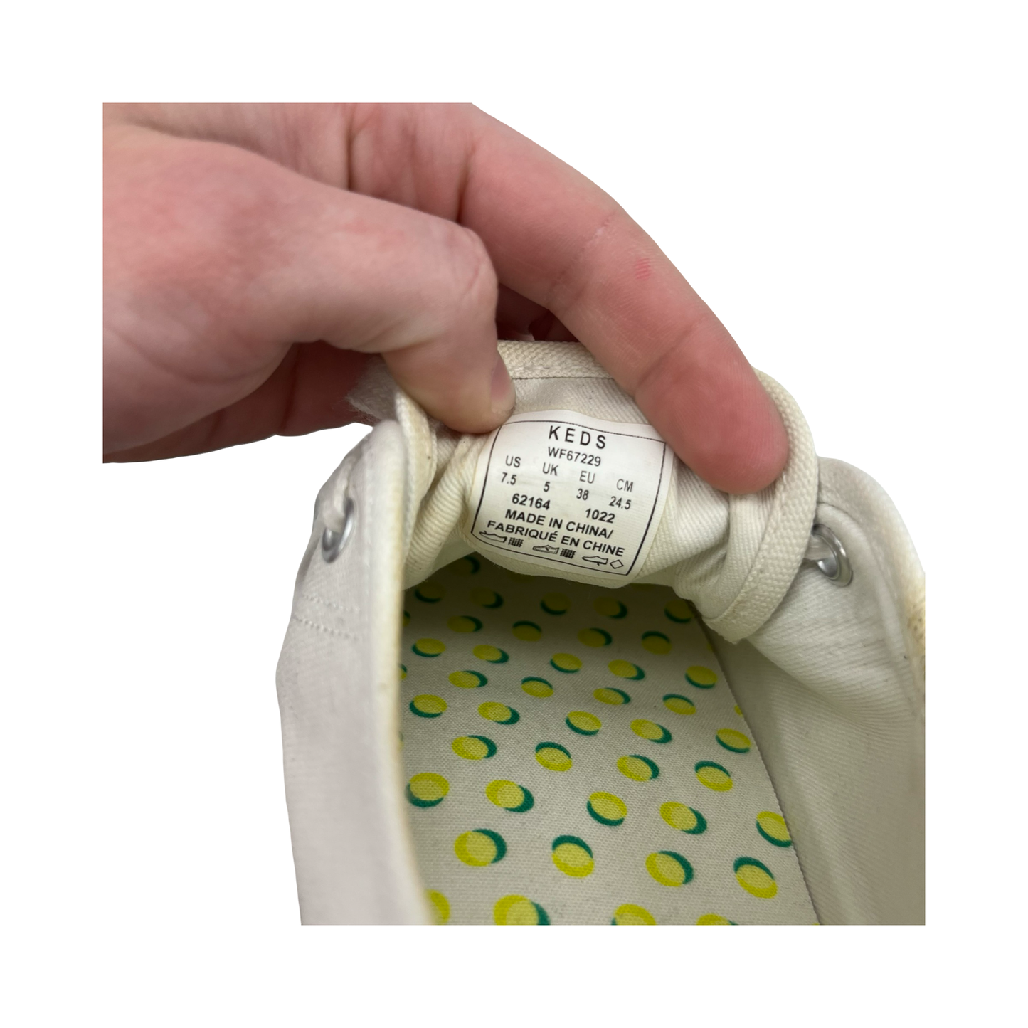 Shoes Sneakers By Keds In Cream, Size:7.5