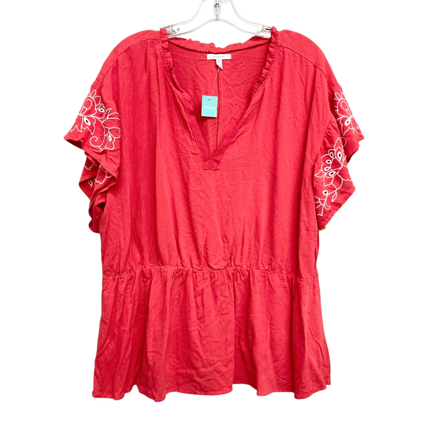 Top Ss By Maurices In Red, Size:1X