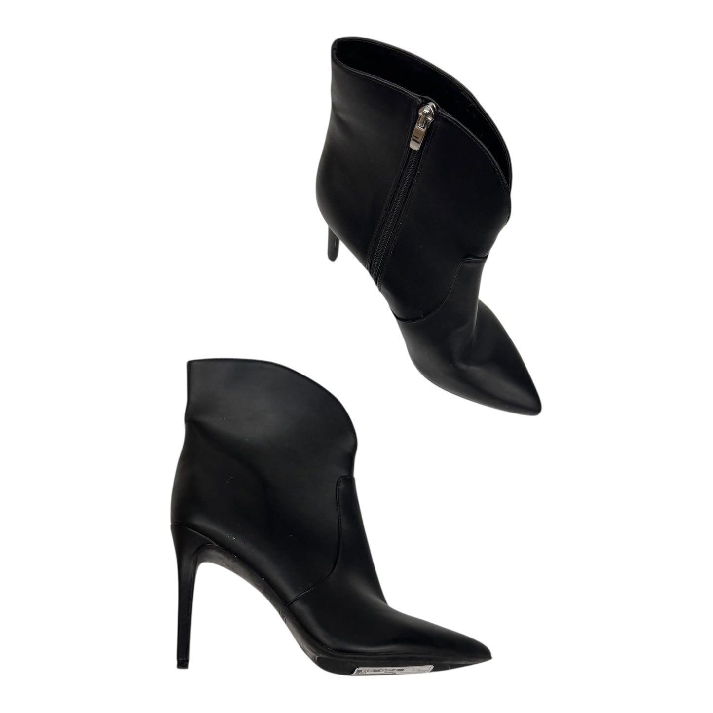 Boots Ankle Heels By Nine West In Black, Size:9.5
