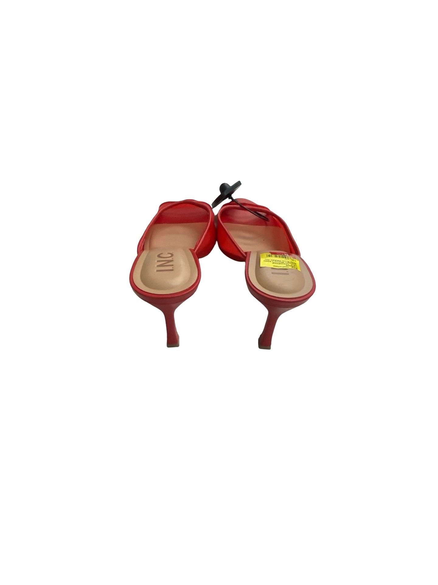 Sandals Heels Kitten By Inc In Red, Size:8.5
