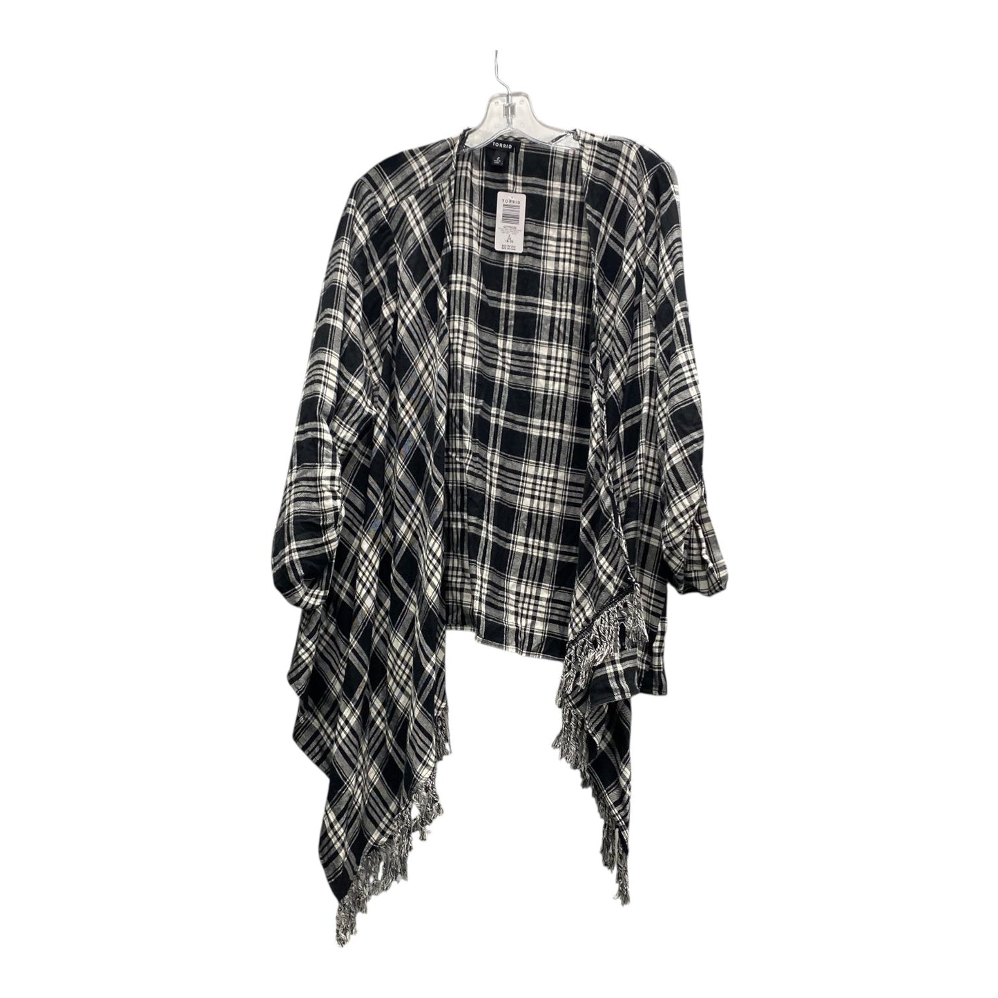 Cardigan By Torrid In Black & White, Size:2X