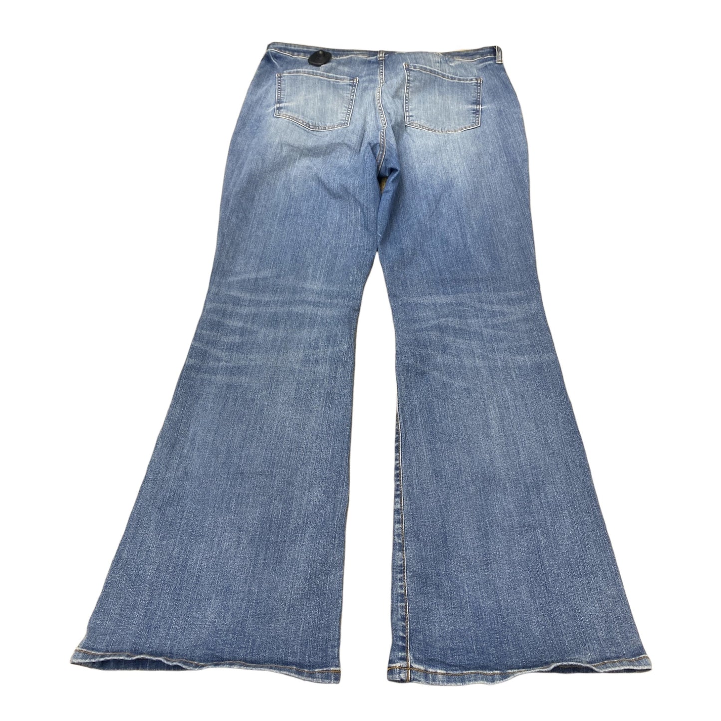 Jeans Flared By Kut In Blue Denim, Size:18