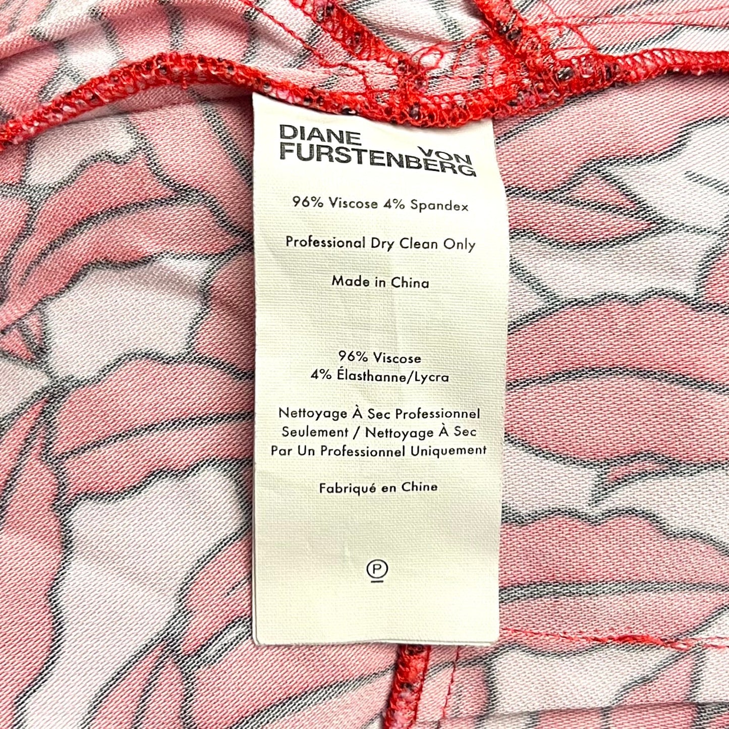 Dress Designer By Diane Von Furstenberg In Pink & Red, Size: Xxs