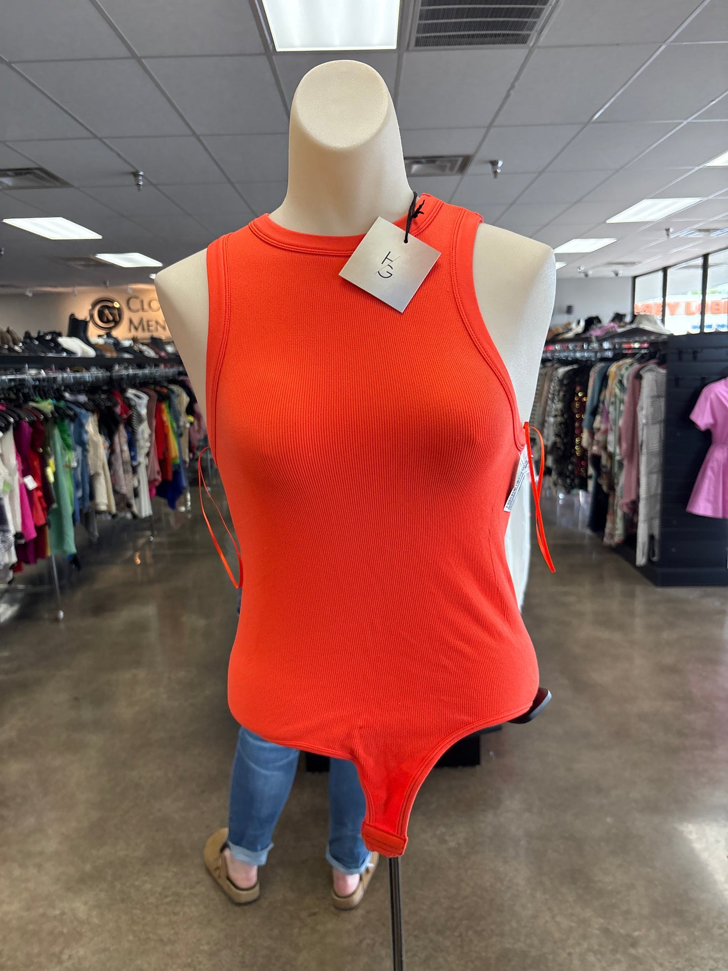 Bodysuit By Happily Grey In Orange, Size:M