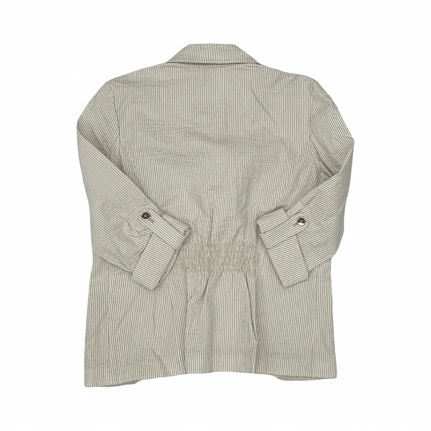 Blazer By Charter Club In Tan & White, Size:L