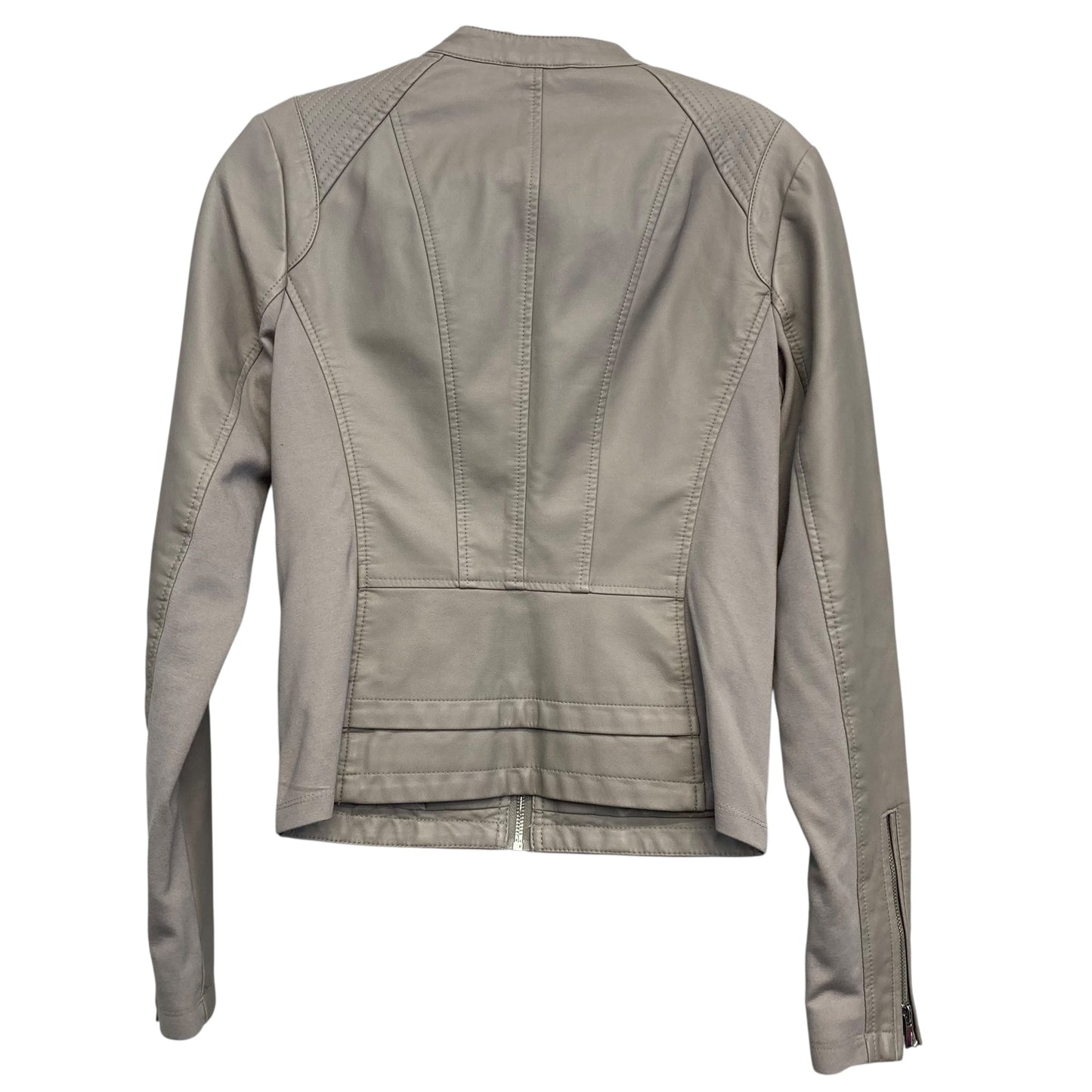 Jacket Moto By Express In Grey, Size:Xs