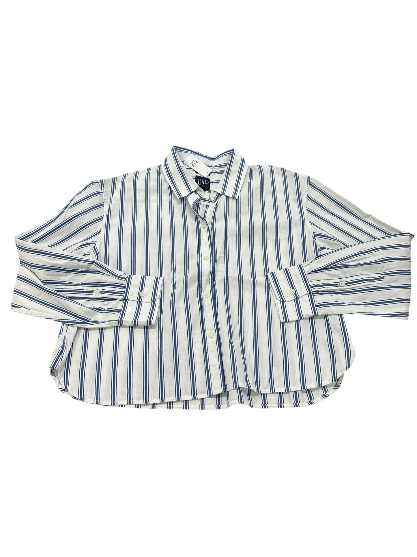Top Ls By Gap In Blue & White, Size:S