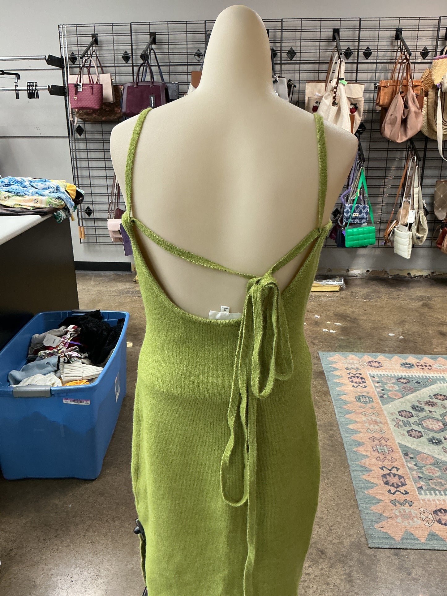 Dress Casual Maxi By Line & Dot In Green, Size:M