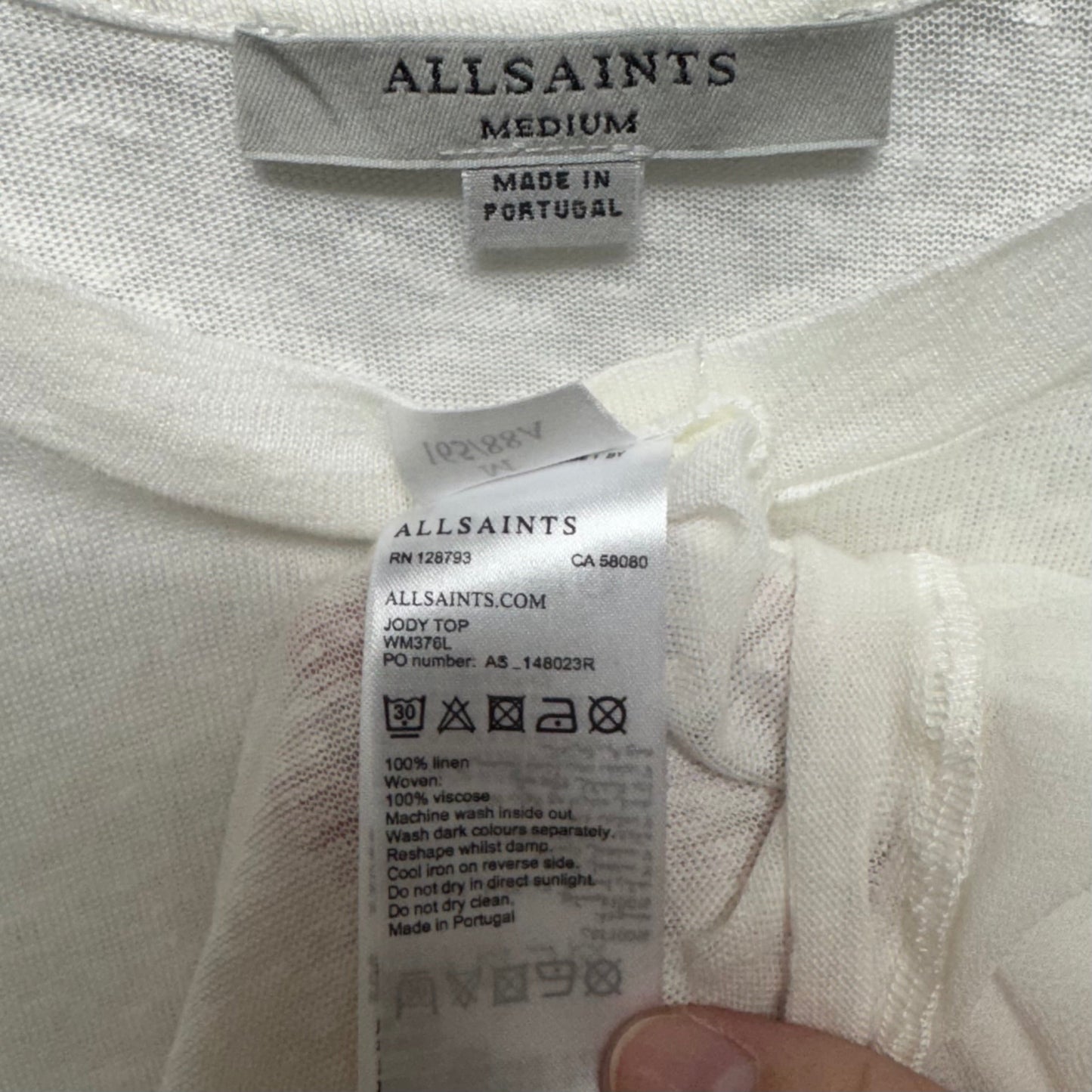 Tunic Designer By All Saints In White, Size: M
