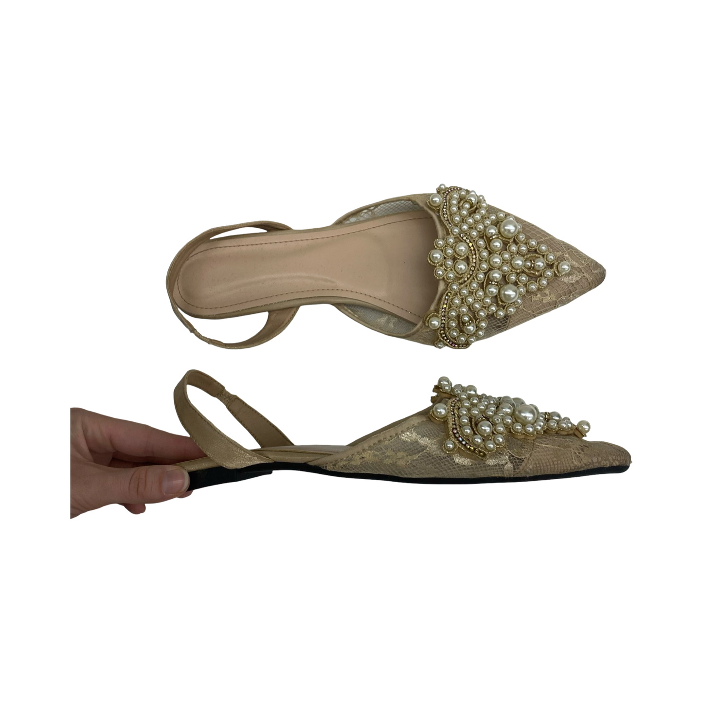 Shoes Flats By Cme In Tan, Size:12.5