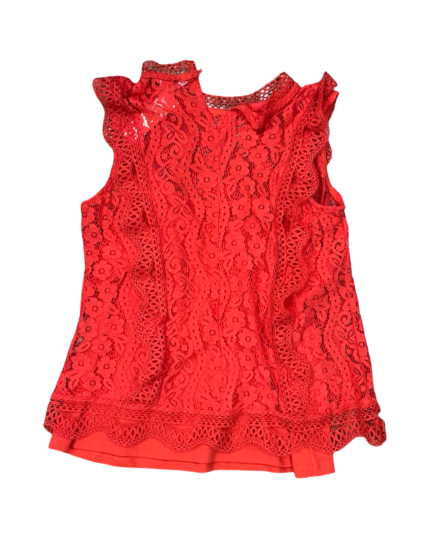 Top Sleeveless By Adiva In Orange, Size:S