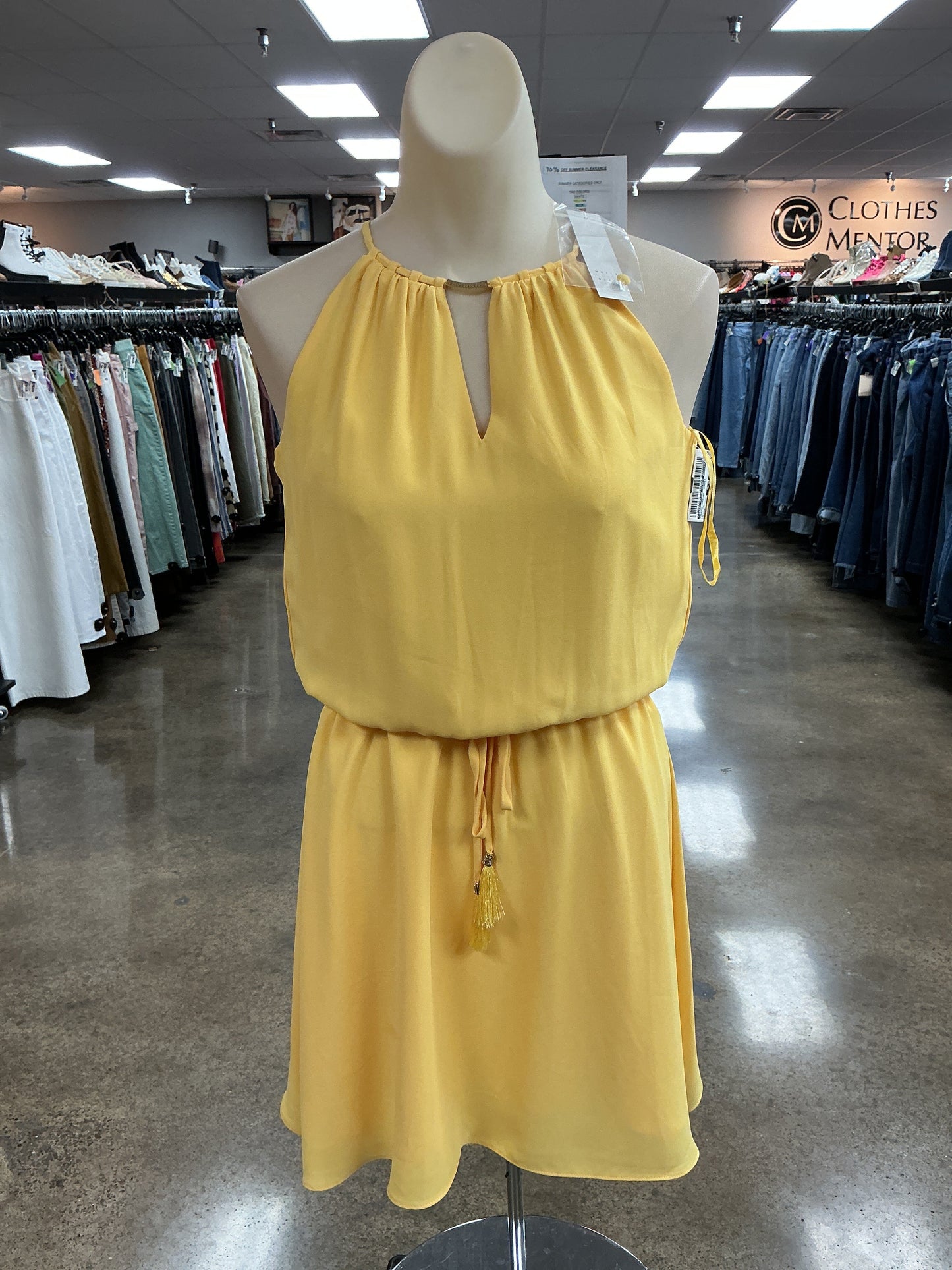 Dress Casual Short By White House Black Market In Yellow, Size:0