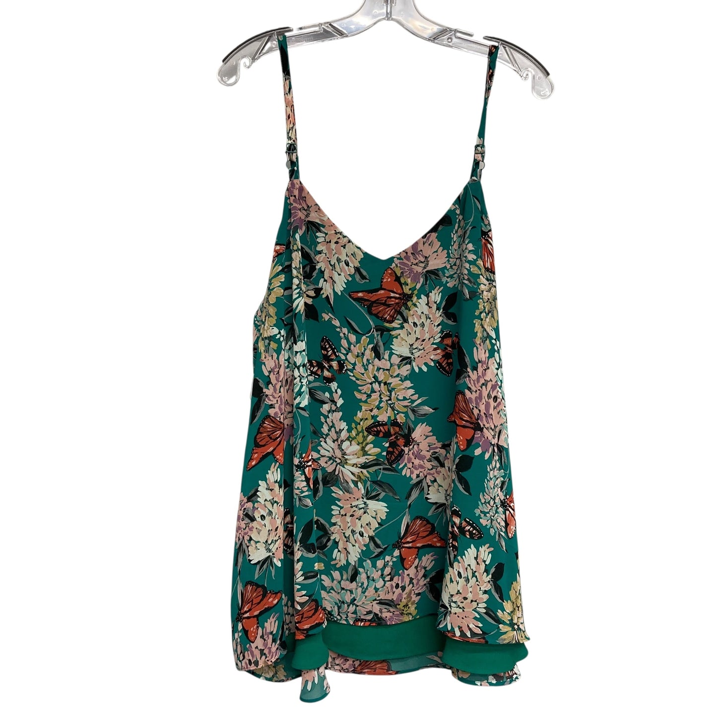 Top Sleeveless By Torrid In Floral Print, Size:3X
